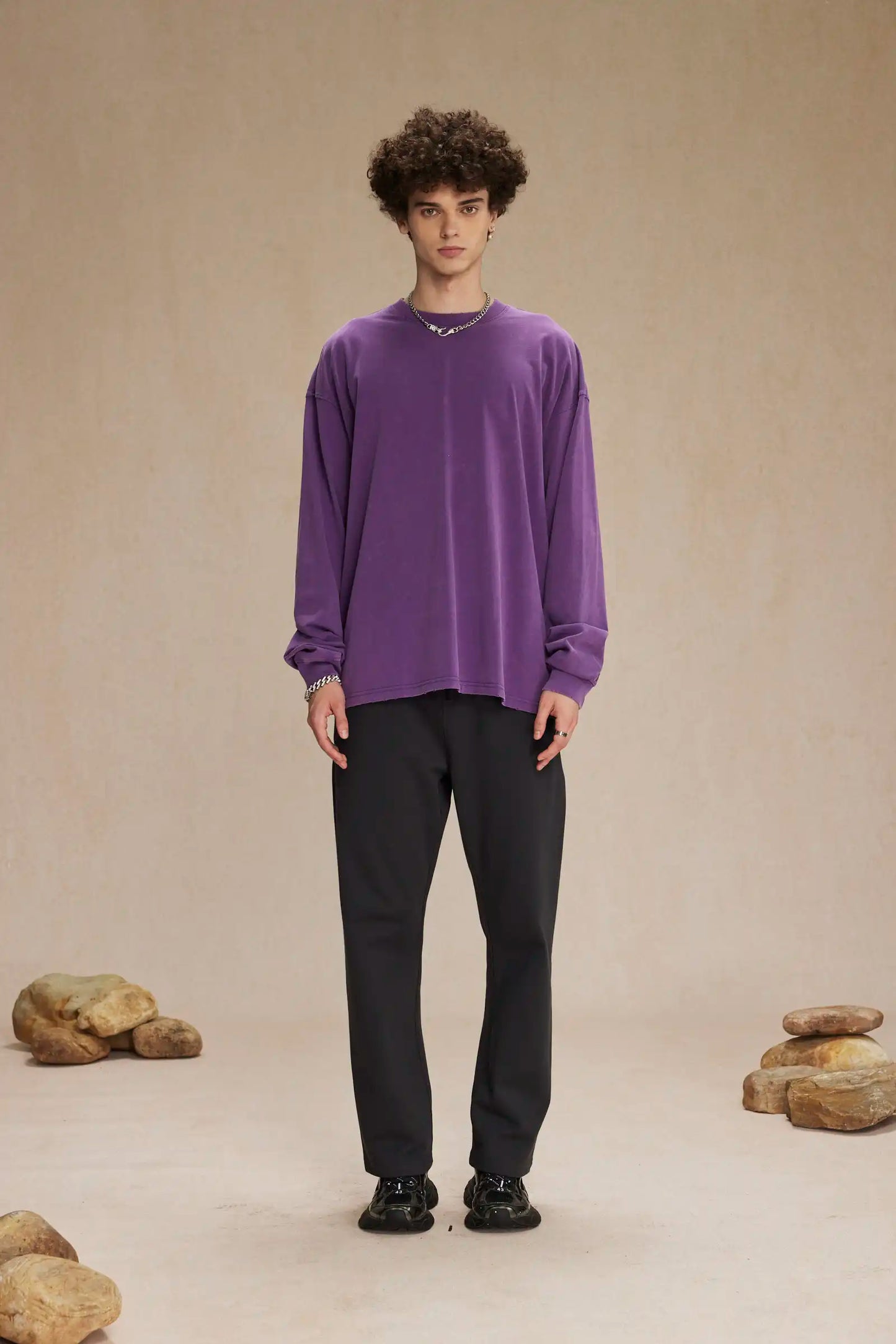 MINERAL WASH LONG SLEEVE TEE