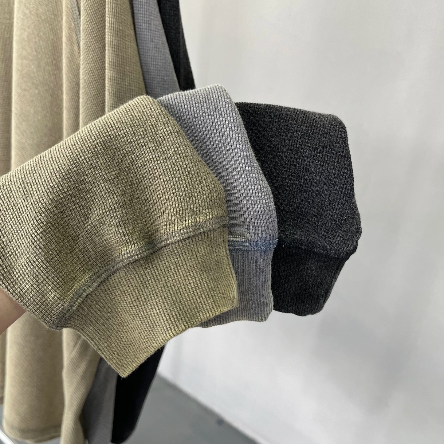 WAFFLE LONG SLEEVE TEE
