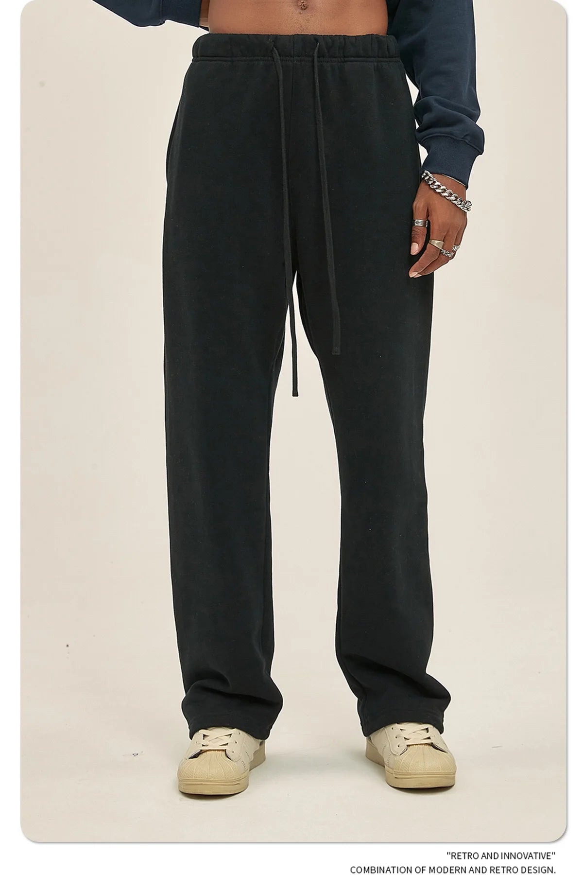 ELEVATED STRAIGHT LEG SWEATPANTS