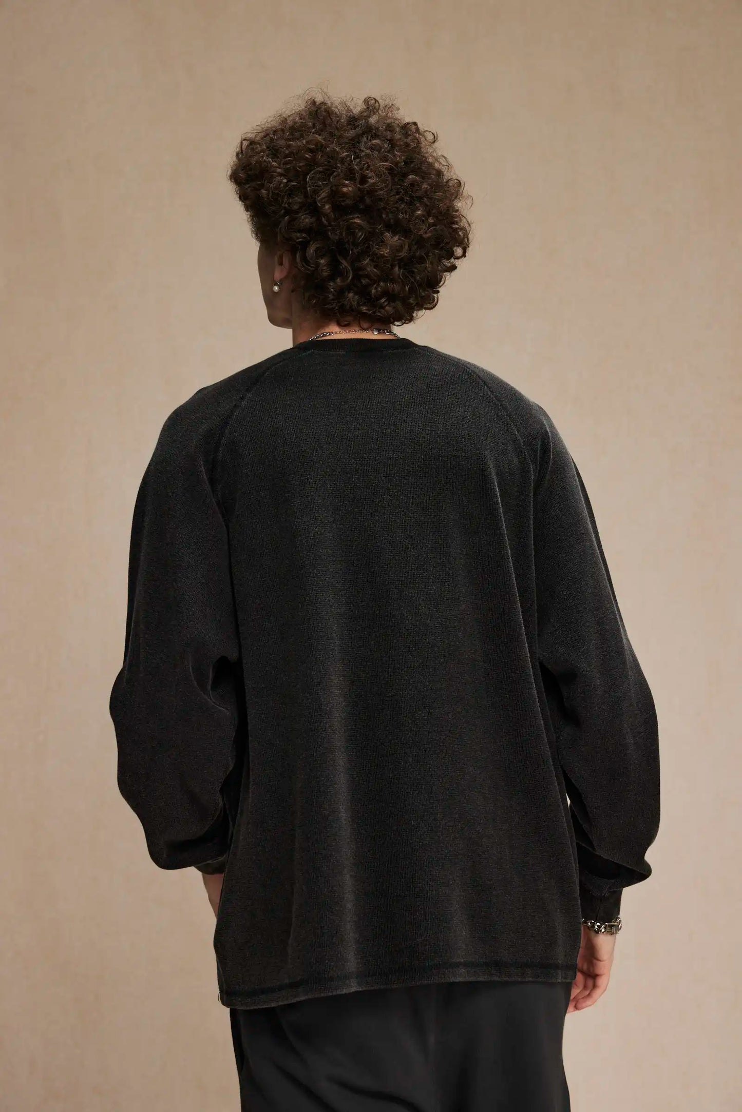 WAFFLE LONG SLEEVE TEE